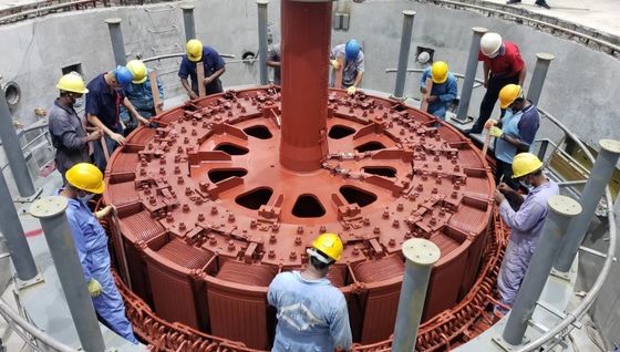 Turbina Hidrelétrica Kaplan com Rotor de Aço Inoxidável e Layout Vertical, Capacidade de 9000KW para Usinas